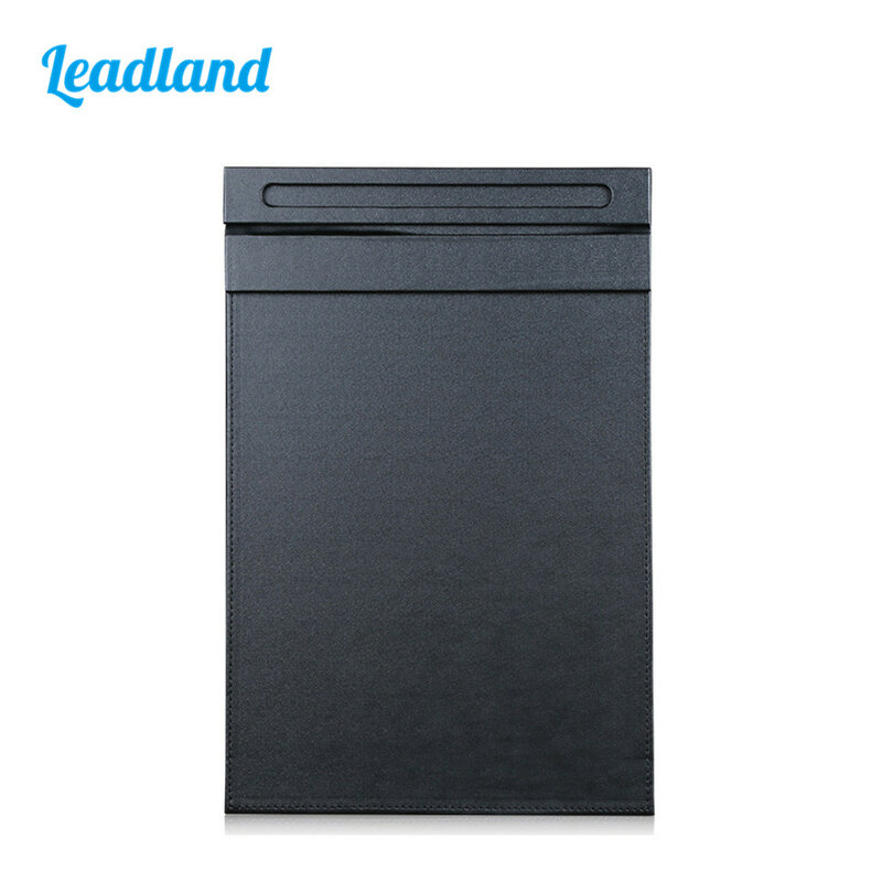 Magnetic Clip Board File Folder A4 Paper Clipboard with Clip Tablet For Office Supplies Leather Black Portfolios Pad Messager