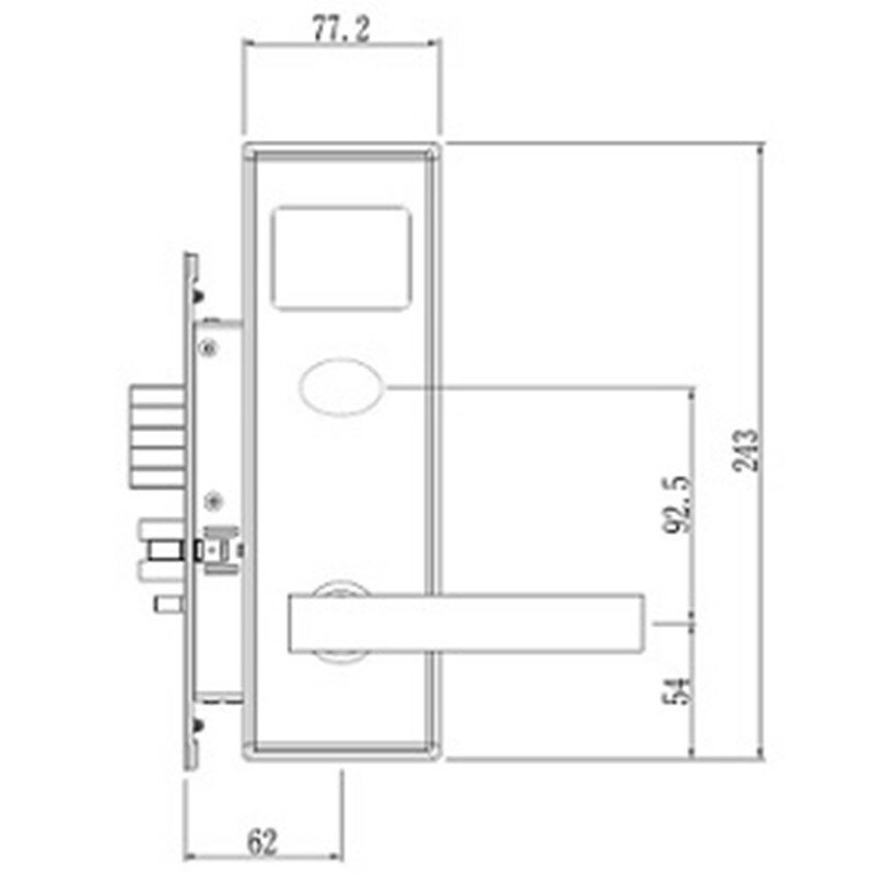 LACHCO электронный дверной замок умная бесключевая умная карта rfid замок для домашнего офиса гостиничный номер L16014BS