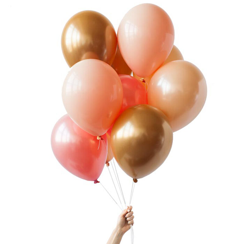 Guirxiété de ballons pour décoration de mariage, 20 pièces, 10 pouces, couleur or rose, en feuille d'aluminium, pour fête d'anniversaire, fiançailles