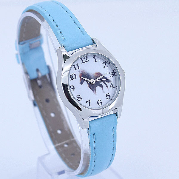 Reloj de pulsera de cuero para niños y niñas, Mini reloj de pulsera analógico de dibujos animados de animales, U11, regalo informal