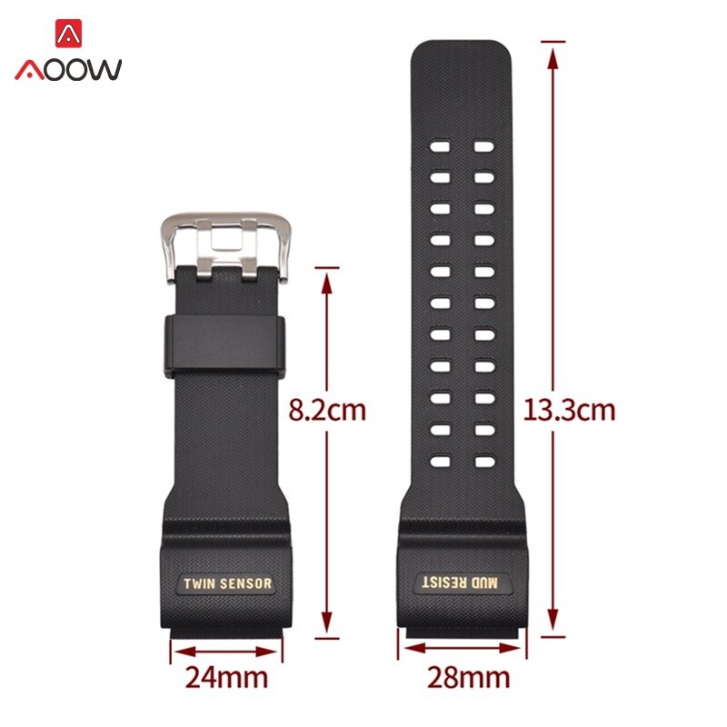 Bracelet de Sport de plongée pour Casio GG-1000/GWG-100/GSG-100 g-shock caoutchouc de remplacement bracelet de montre bandes montre ceinture de haute qualité