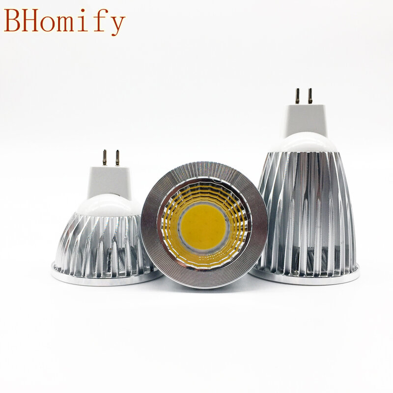 Lampe Led Cob haute puissance, projecteur, MR16 GU5.3 COB 6w 9w 12w, variable, blanc chaud et froid, ampoule MR16DC12V, nouvelle collection