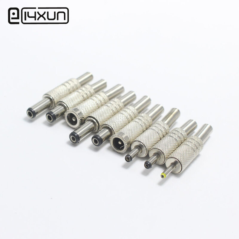 1pcs 5.5x2.5 5.5x2.1 3.5x1.35 3.5x1.1 2.5x0.7 DC Power Plug Metal DIY Connector for Phone Toys Electronic equipment