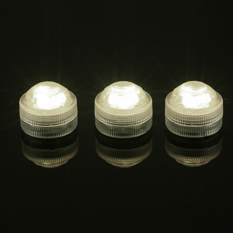 10pcs più nuovo prodotto telecomandato 3-LEDs sommergibile LED Floralyte Light per la decorazione dei centrotavola del vaso della festa nuziale