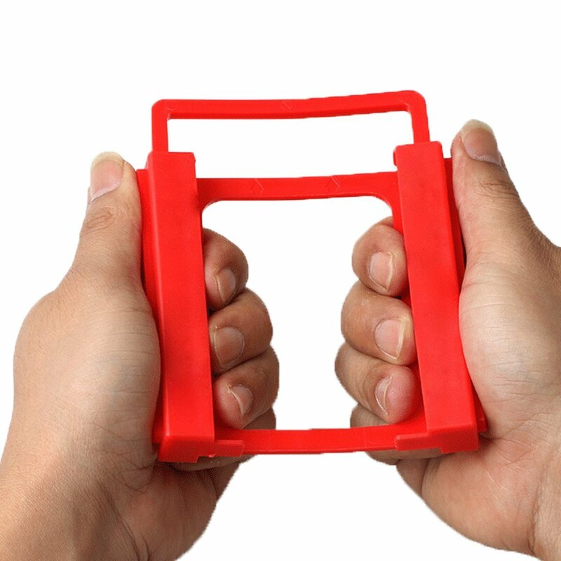 RED 2.5 To 3.5 Inch Ssd Drive To HDD Adapter Screw-less Mounting Adapter Bracket Hard Drive Holder Mounting Adapter Bracket