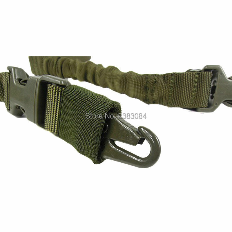 Military Tactical Dual 2 Point Rifle Gun Sling Tan Black Army Green Durable Nylon Double Points Bungee Strap Hunting Accessories