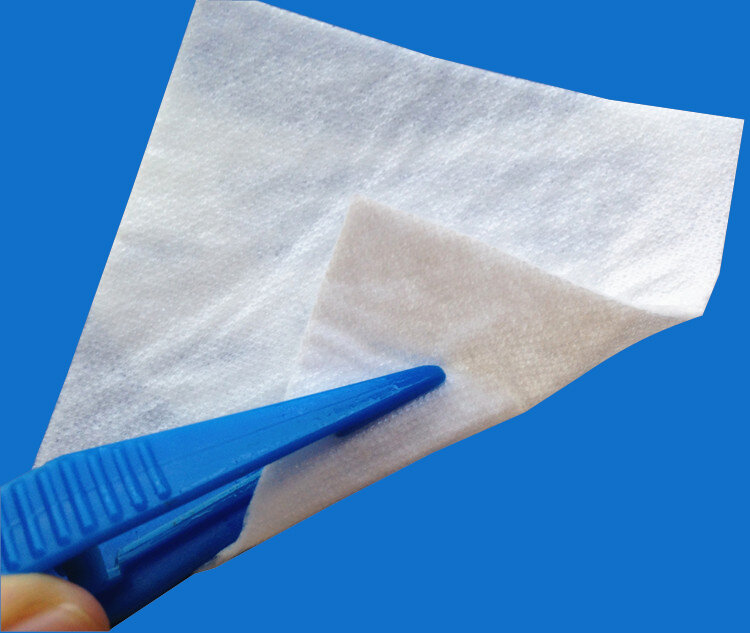1 stücke 7.5*7,5 cm 10*10cm Nicht sterile medizinische saugfähigen pad wunde wunde pflege gips flüssigkeit saugfähigen pad wunde nicht-stick baumwolle