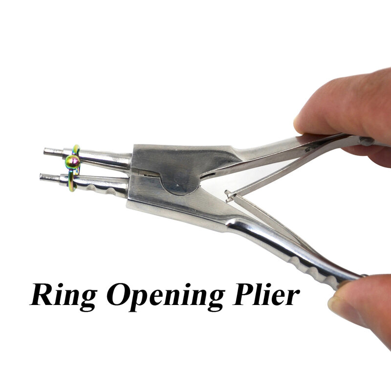 外科用鋼製オープニングクランプ,さまざまなオープン形状のボールクランプ,プロのピアスツール,1個