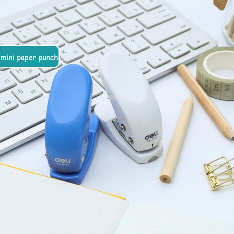 Kawaii Mini Draagbare Hand Perforator Diy Notebook Printen Papier Punch Craft Tool Card Cutter Scrapbook Perforator Briefpapier