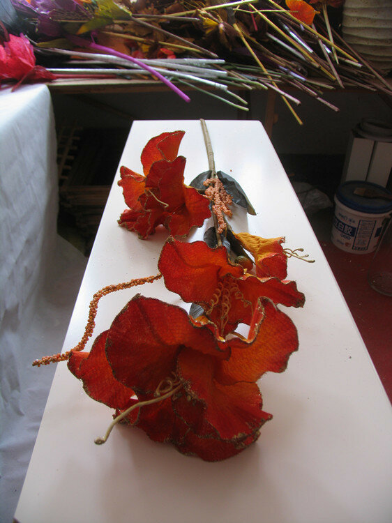 花で装飾的な花をデザインするヨーロッパのまとめ買い粉末高枝シミュレーションフラワーシルク