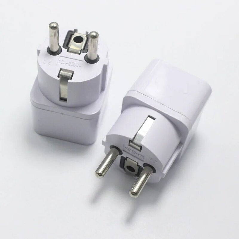 1pcs Universal EU South Korea Plug Adapter Converter US AU UK To European Germany KS AC Travel Power Electrical Socket Outlets