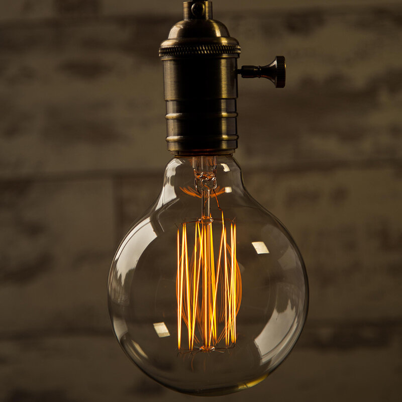 KARWEN-Edison Lâmpada Retro para Decoração, incandescente, 40W, Edison Lâmpada, Antiguidade, Vintage, Filamento, Luzes Pingente, E27, 220V