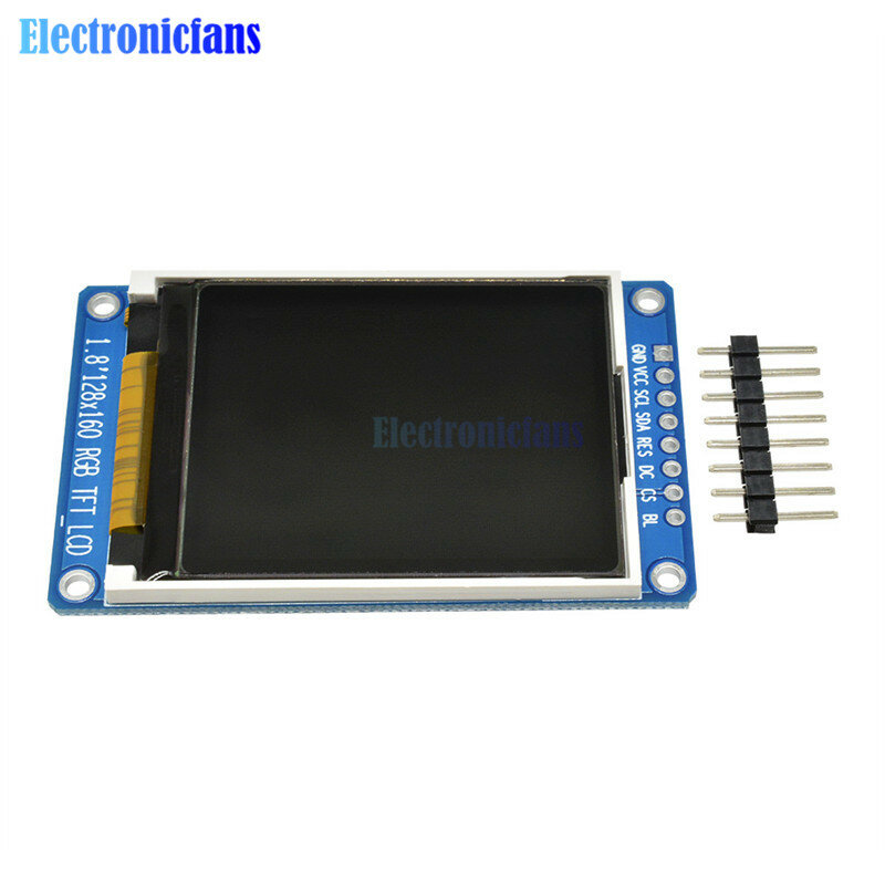 SPI Full Color TFT LCD Display Module, OLED Fonte de Alimentação para Arduino Kit DIY, 1.8 ", 1.8", 128x160, ST7735S, 3.3V