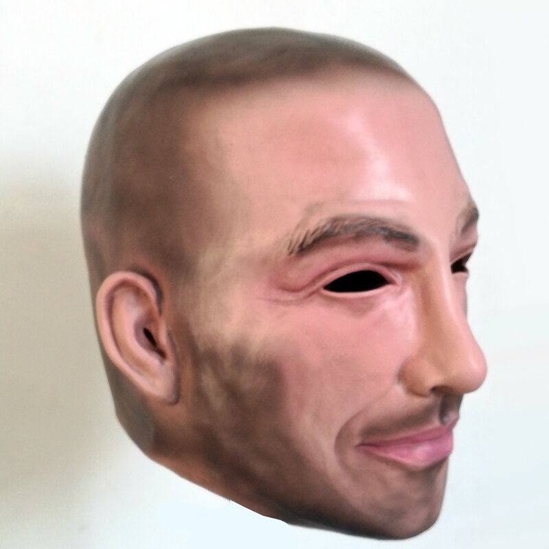Kostenloser versand Halloween Party Cosplay Berühmte Mann David Beckham Gesicht Maske Latex Partei Echte Menschliche Gesicht Maske Kühlen realistische maske