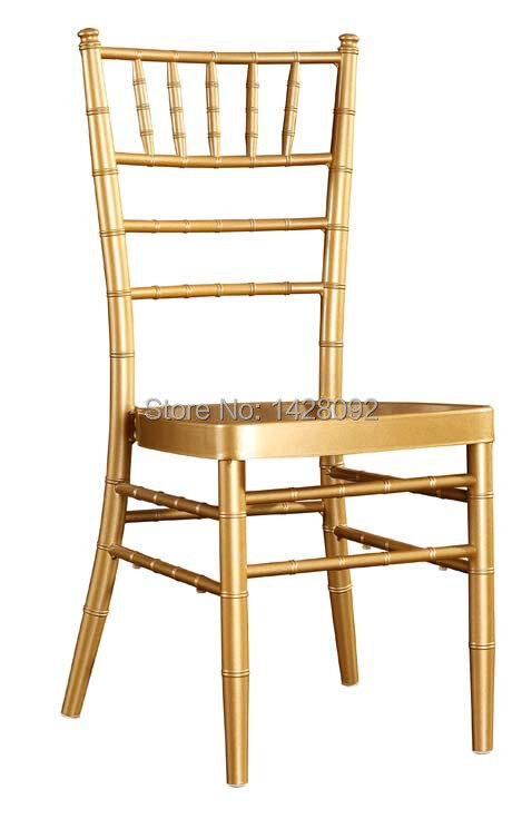 Wysokiej jakości złote aluminiowe krzesło Chiavari, mocne krzesło na imprezę weselną, sprzedaż hurtowa