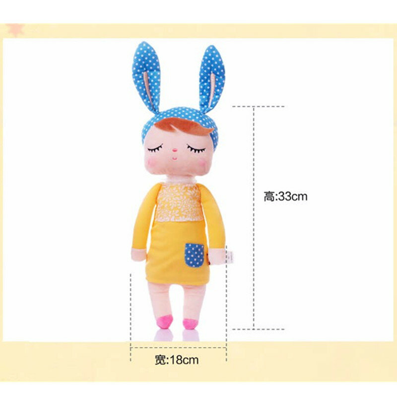 13 Inch Plush Stuffed Animal Cartoon Kids Toys for Girls Children Baby Birthday Christmas Gift Kawaii Angela Rabbit Metoo Doll