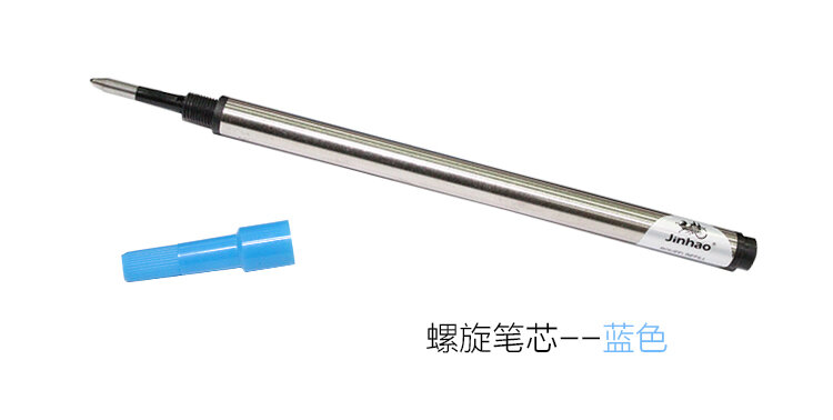 5pcs black ang Blue Jinhao 0.7mm Advanced Screw Refills Ink Rollerball Pen New