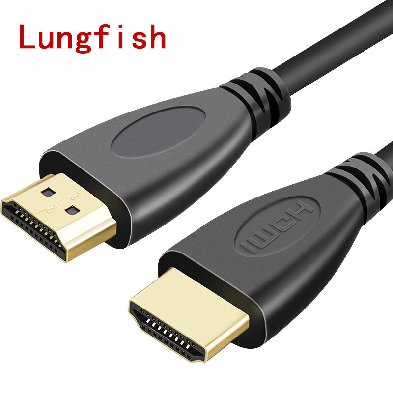 Lungfish High Speed HDMI cable 0.3m 1m 1.5m 2m 3m 5m 7.5m 10m 15m video cables 1.4 1080P 3D gold plated Cable for HDTV XBOX PS3