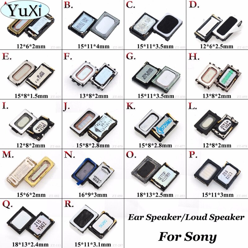 YuXi-auricular frontal superior, receptor de sonido para Sony Xperia Z Z1 Z2 Z3 Z4 Z5 Compact Z5 Plus, altavoz principal inferior, 1 unidad