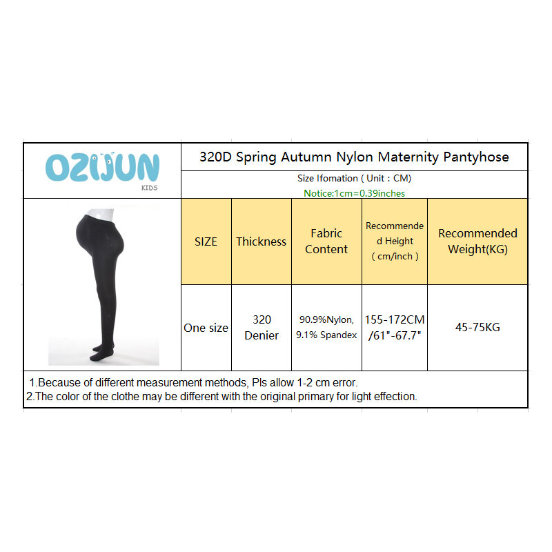 320Den Nylon collant con piedi premaman supporto per la pancia donne incinte collant elastici cinturini regolabili per il periodo post-partum