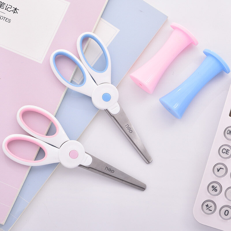 Kawaii Cartoon Rabbit Stainless Steel Scissors Student Paper Cutter Tools Office School Supply Stationery Tailor Home Shears