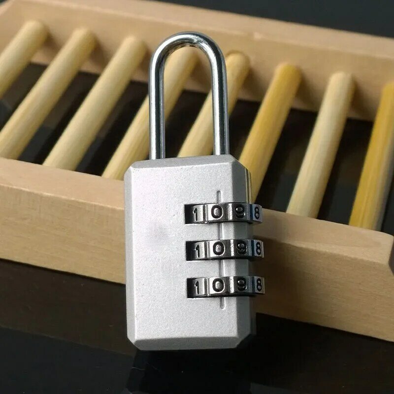 Nice-Combination Code Number Lock Padlock, 3 Digit Dial, Luggage, Zipper Bag, Backpack, Handbag, Suitcase Drawer, Random Colors