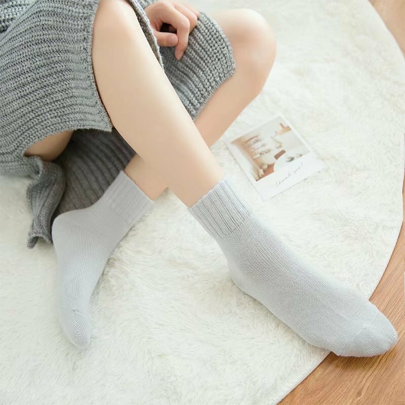 5PAIR/LOT  New High Quality Rabbit Wool Socks Autumn And Winter Thickened Soft Candy Color Warmth Ms. Socks