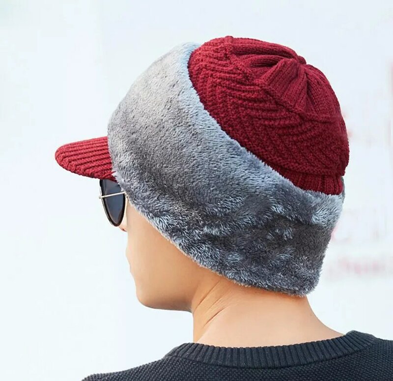 Hot Boys Girls Winter Warm Fleece Star Hat Scarf Set Kids Beanie Hat For 2-6 YR