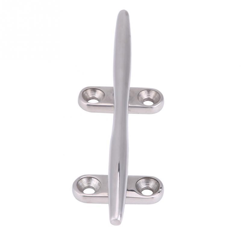 5inch Boat Grab Handle Hollow Base Cleat for Marine Yacht Heavy Duty 316 Stainless Steel Marine Yacht Boat Accessories
