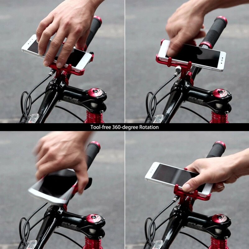 Gub 플러스 6 알루미늄 합금 mtb 자전거 자전거 전화 홀더 오토바이 지원 gps 홀더 자전거 핸들 바 자전거 액세서리
