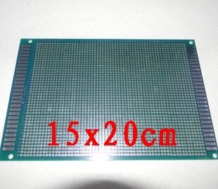 98-24 frete grátis 1 pçs 15x20cm único lado protótipo pcb universal placa de circuito impresso
