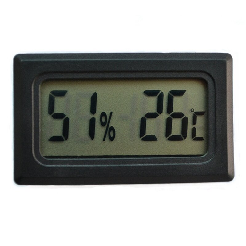 Pet Reptile Thermometer Hygrometer Temperature Control Product Fish Tank Embedded Mini Type Electronic Digital Display AB