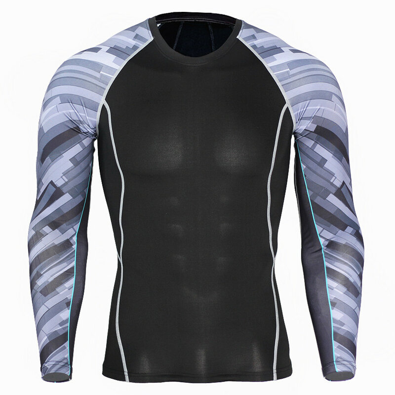 sports quick-drying clothes men's T-shirt running elastic training compression clothing