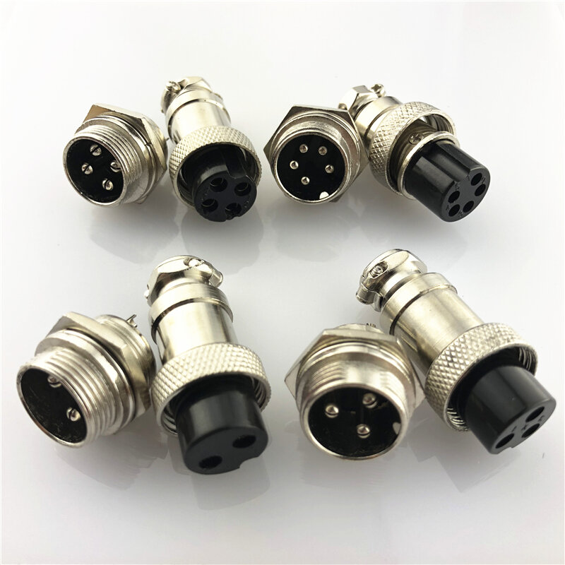 1set GX16 2/3/4/5/6/7/8/9 Pin Male & Female 16mm L70-78 Circular Aviation Socket Plug  Wire Panel Connector Free Shipping