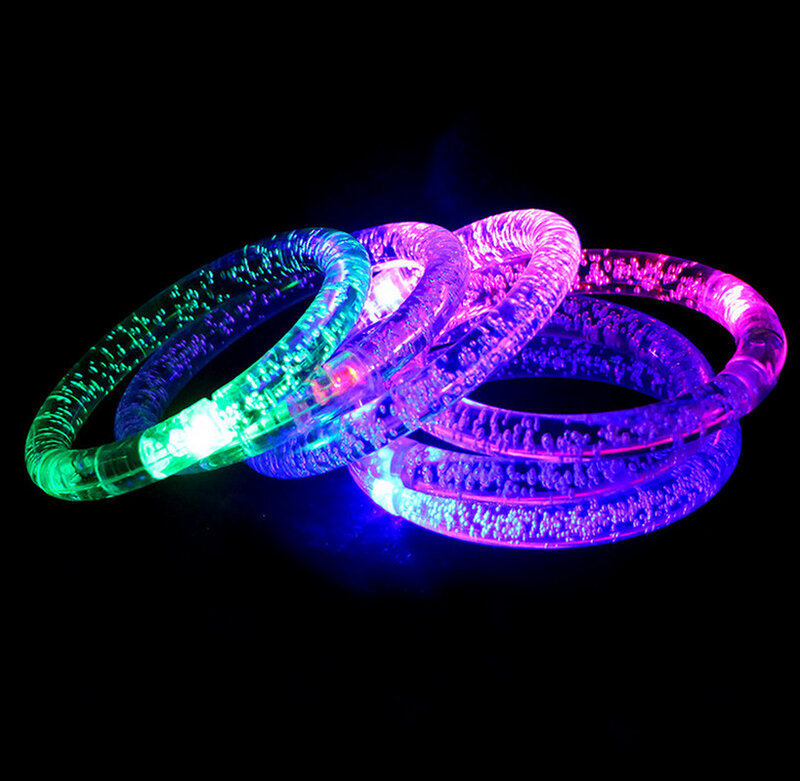 Akrylowa kolorowa poświata bransoletka bańka bransoletka lampa błyskowa LED bransoletka Bar koncert wydarzenie rekwizyty wykorzystanie na koncerty imprezy bary aktywność