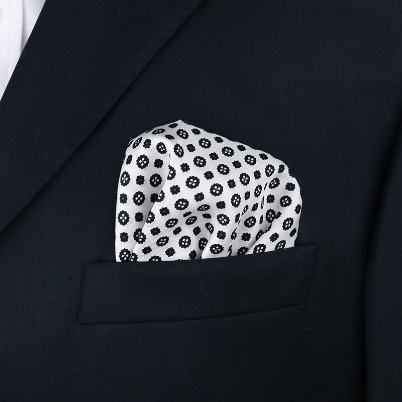 Krawiec Smith czysty naturalny jedwab drukowany projektant Hanky kieszonkowy kwadrat nowy modny styl chusteczka luksusowy męski krawat formalny