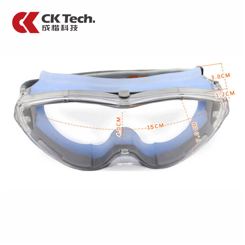 CK Tech. Occhiali di protezione trasparenti antivento antiurto tattici antiappannamento occhiali antipolvere per la protezione del lavoro industriale