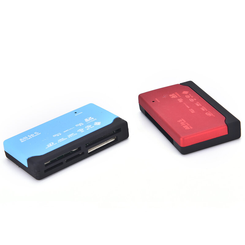 JETMUSAll in One-Lecteur de carte mémoire USB externe SD SDHC Mini Micro M2 MMC XD CF, 4 couleurs, 6.9x4x1.2cm