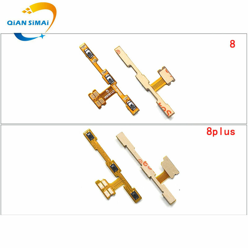 QiAN SiMAi Hoge Kwaliteit Aan Uit-knop Volume Schakelaar Flex kabel Voor Huawei Honor spelen 7C 8 8 plus plus Mobiele Telefoon