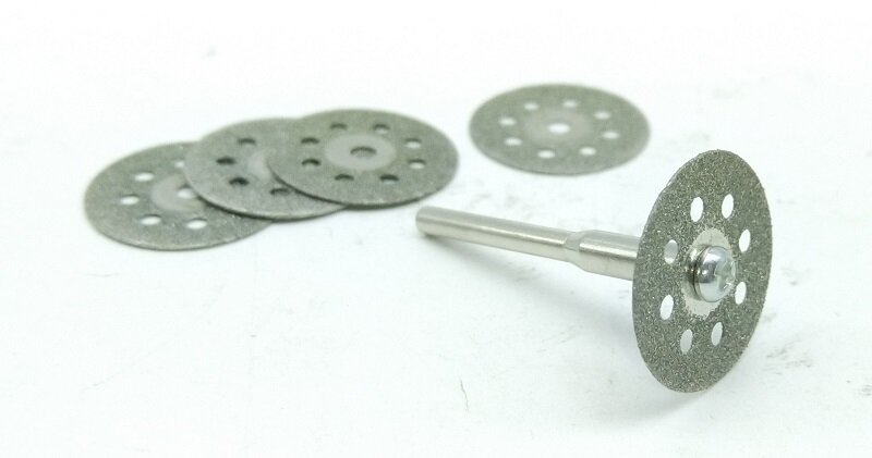 New 6pcs/set OD22mm Diamond Grinding Wheel Saw Circular Cutting Disc Dremel Rotary Tool Diamond Discs Dremel Accessories