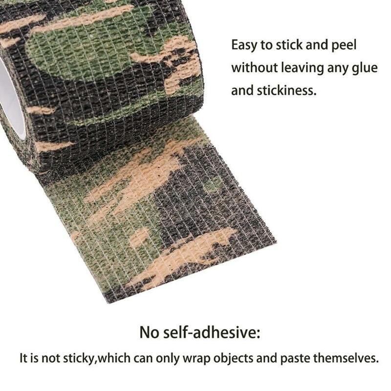8 rollen Camouflage Band Schutzhülle Military Teleskop Camo Band 5CM x 4,5 M Nicht-Woven Self-Adhesive wrap Stoff Stealth Band