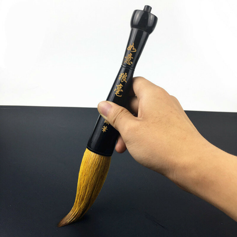 Негабаритный высококачественный держатель для ручки из бычьего рога, кисть для письма, принадлежности для рисования, кисть для каллиграфии, профессиональная ручка для каллиграфии