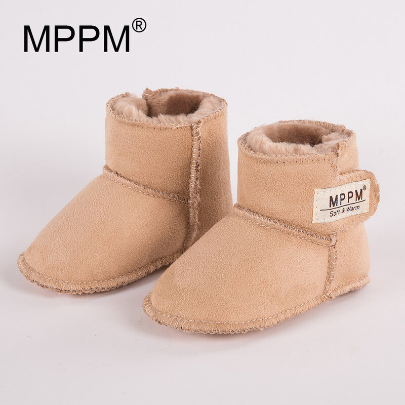 MPPM-Bottes d'hiver pour bébé, chaussures à semelle souple pour les premiers pas, pour fille et garçon