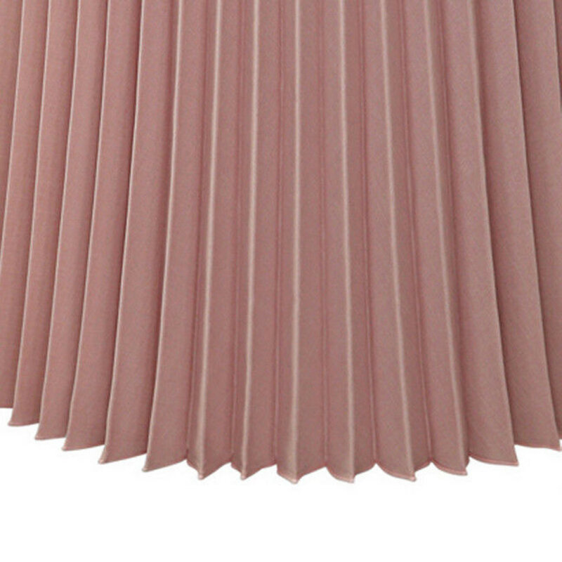 Юбка женская однотонная плиссированная, Элегантное повседневное Макси-платье средней длины с эластичным поясом, модная летняя