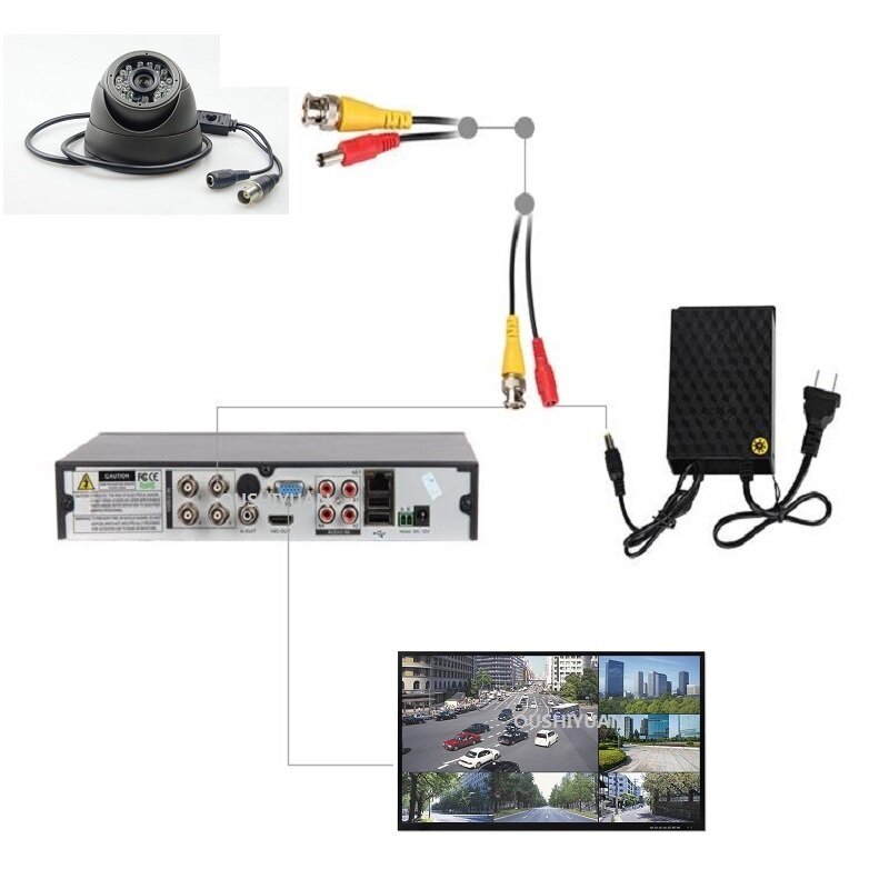 5 meter BNC Video Kabel + DC Power Stecker Verlängerung Kabel Alle-in-one Kupfer core für AHD TVI CVI CVBS Kamera DVR Kit