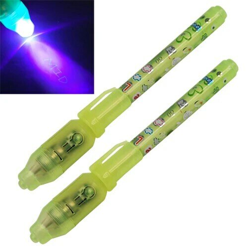 SOSW-2 Invisible Security UV Marker Pen Gadget Ultraviolet LED Note Bank Money Fake