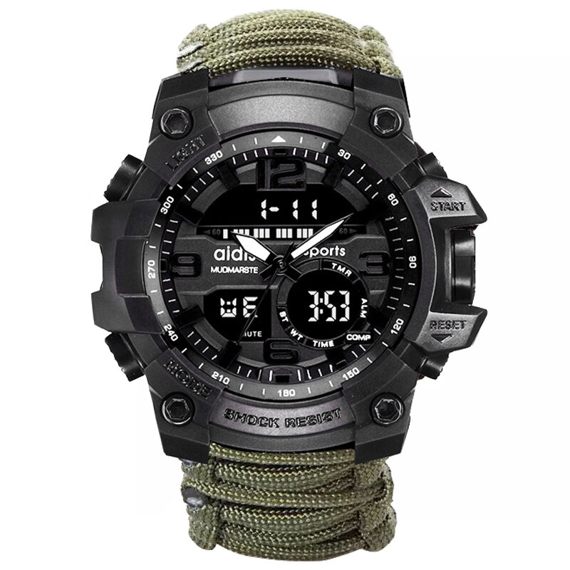 Choque Esporte Relógios de Quartzo Grande Mostrador Digital Militar Relógios Dos Homens Relógios de Pulso Masculino Relógio dos homens À Prova D' Água Reloj Deportivos Hombre