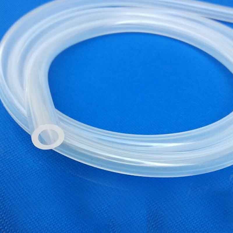Tubo de silicona transparente de grado alimenticio, manguera de goma suave de 2M, 3, 4, 5, 6, 7, 8, 9, 10mm de diámetro, Flexible para leche y cerveza