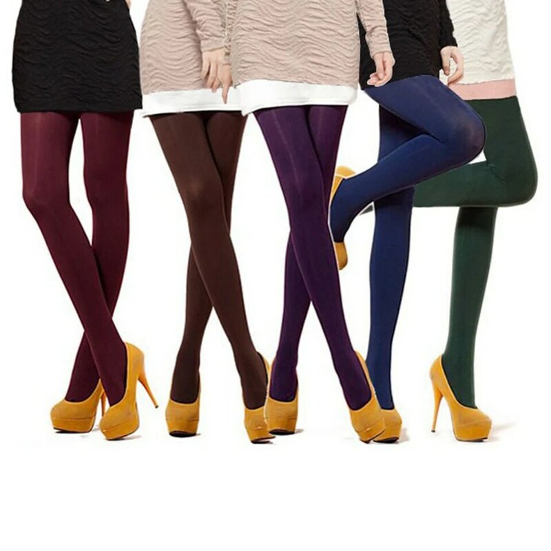 spring and autumn 120 denier velvet pantyhose candy color hose female tights thin leg women tights