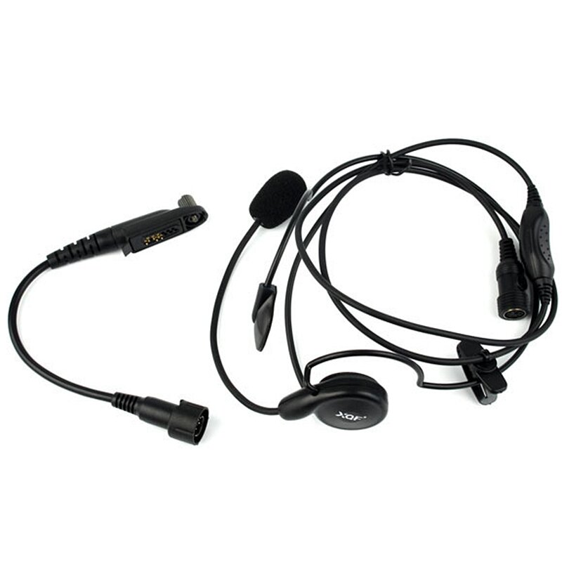 Canggih Unilateral Headphone MIC Neckband Earpiece Bersepeda Bidang Taktis Headset untuk Motorola GP328Plus GP344 GP388 Radio